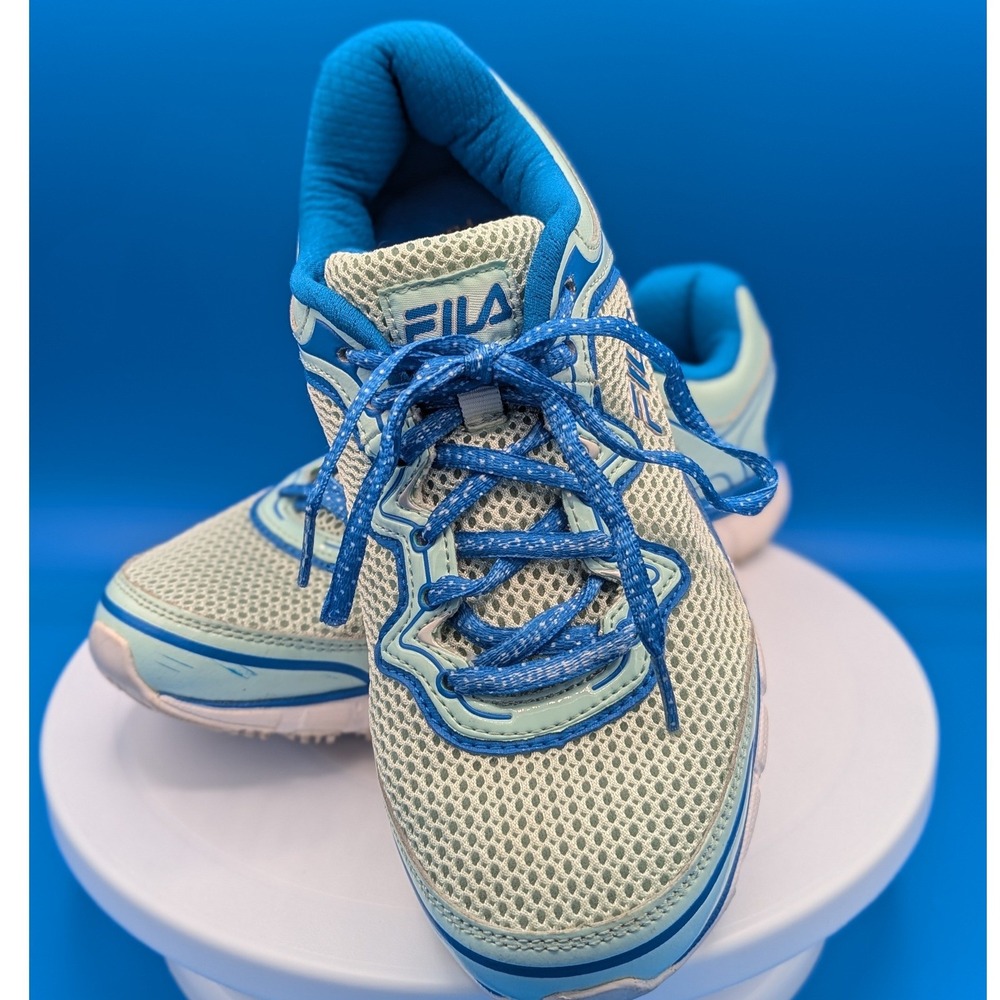 Fila Blue Women's Size 8 Memory Foam Coolmax Fresh Start SR Slip Resistant Shoe
